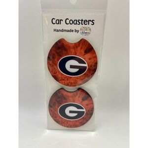 Neoprene University of Georgia Car Coasters Set of 2